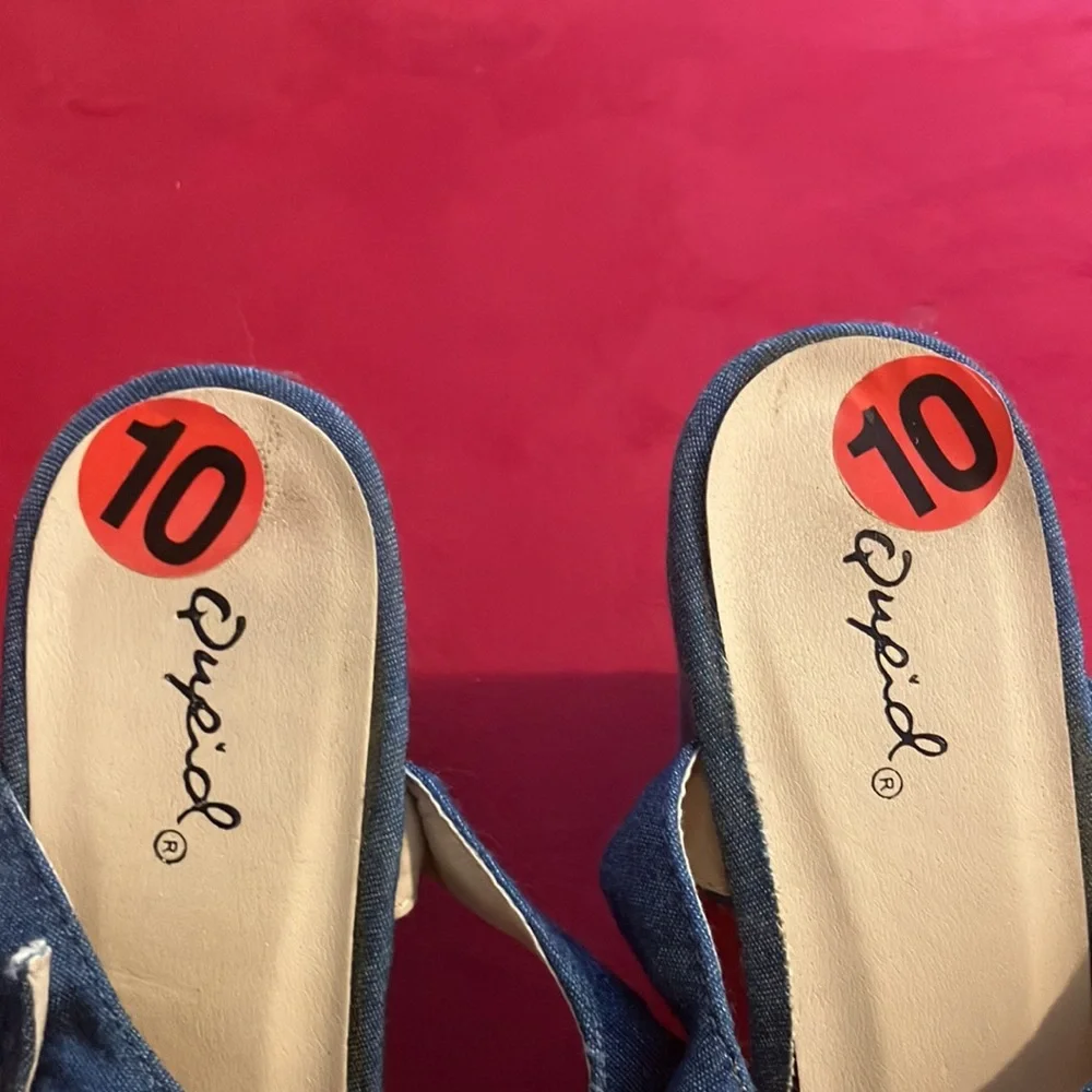 Denim embroidered sandals - Picture 9 of 9